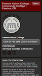 Mobile Screenshot of pawneenationcollege.org
